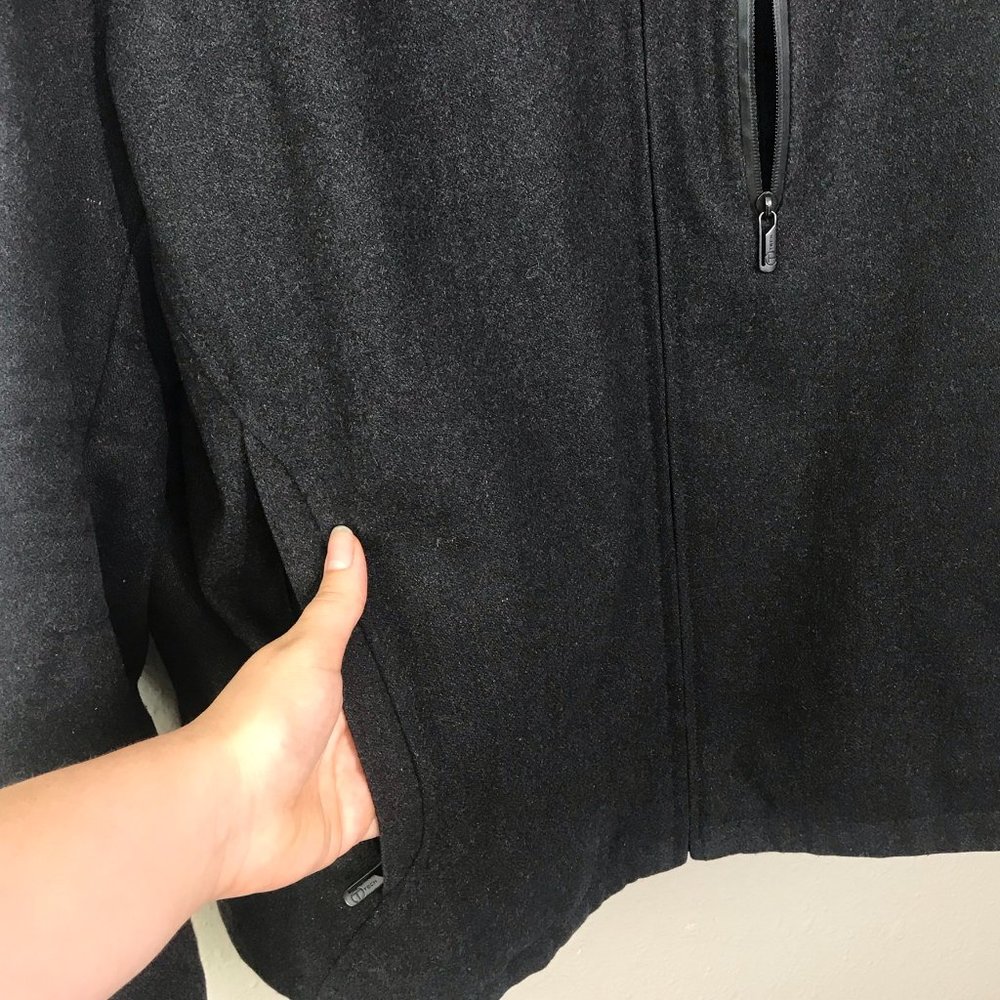 Tech By Tumi Charcoal Wool Blend Soft Shell Jacket - image 4